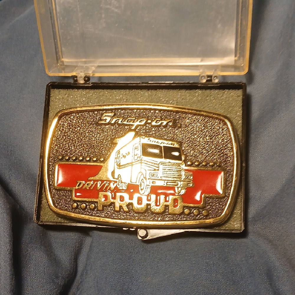 Snap-on Limited Edition 1989 Solid Brass Belt Buckle